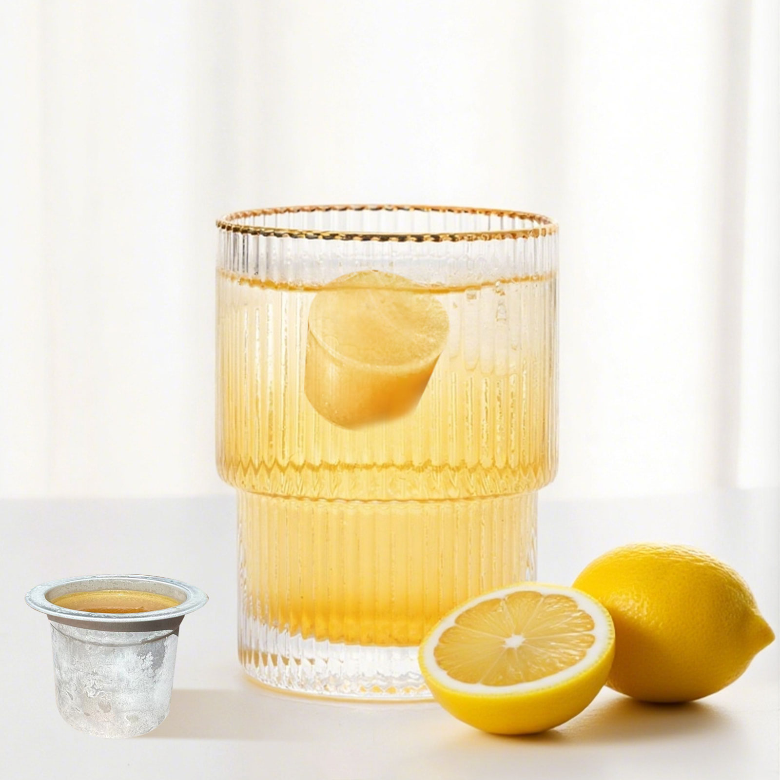 Fresh ginger and lemon